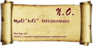 Nyókó Odisszeusz névjegykártya